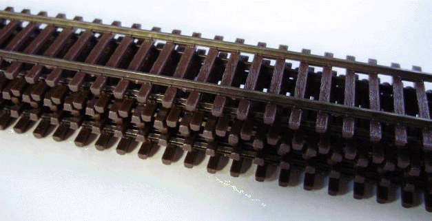 Micro Engineering N Scale Code 55 Weathered Flex Track - Click Image to Close